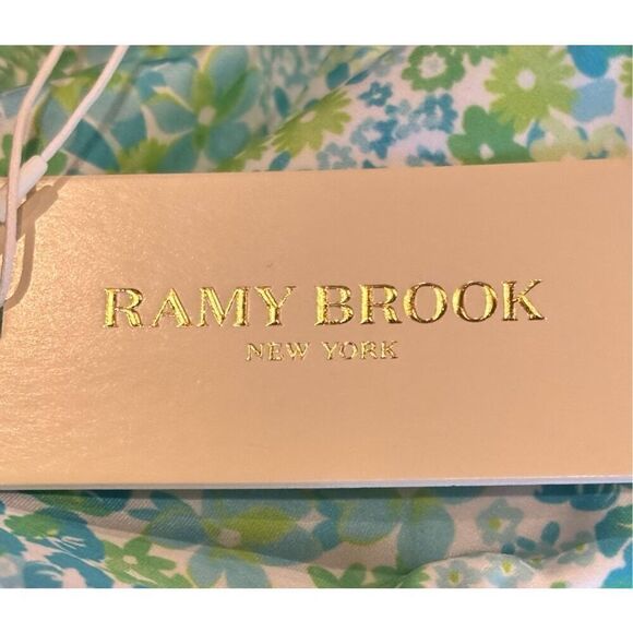 RAMY BROOK Floral Halter One Piece Swimsuit in White Multi NWT Size Small - Picture 6 of 7